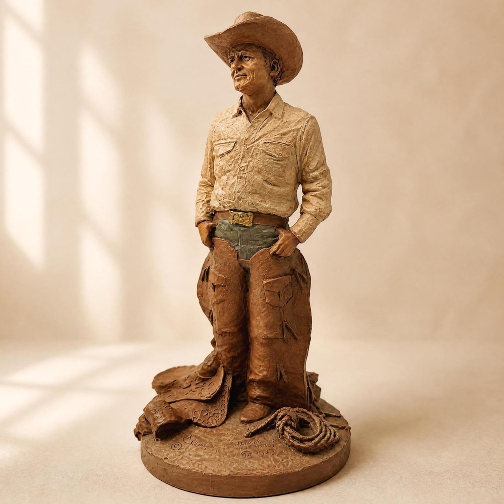 Tom Clark American Cowboy #94 Figurine 1983 Cairn Studio Signed Resin Art